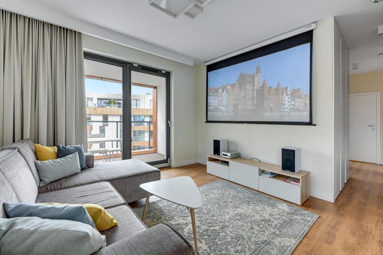 Premium Family & Business Old Town Riverside Apartment With Parking Gdańsk Exteriör bild