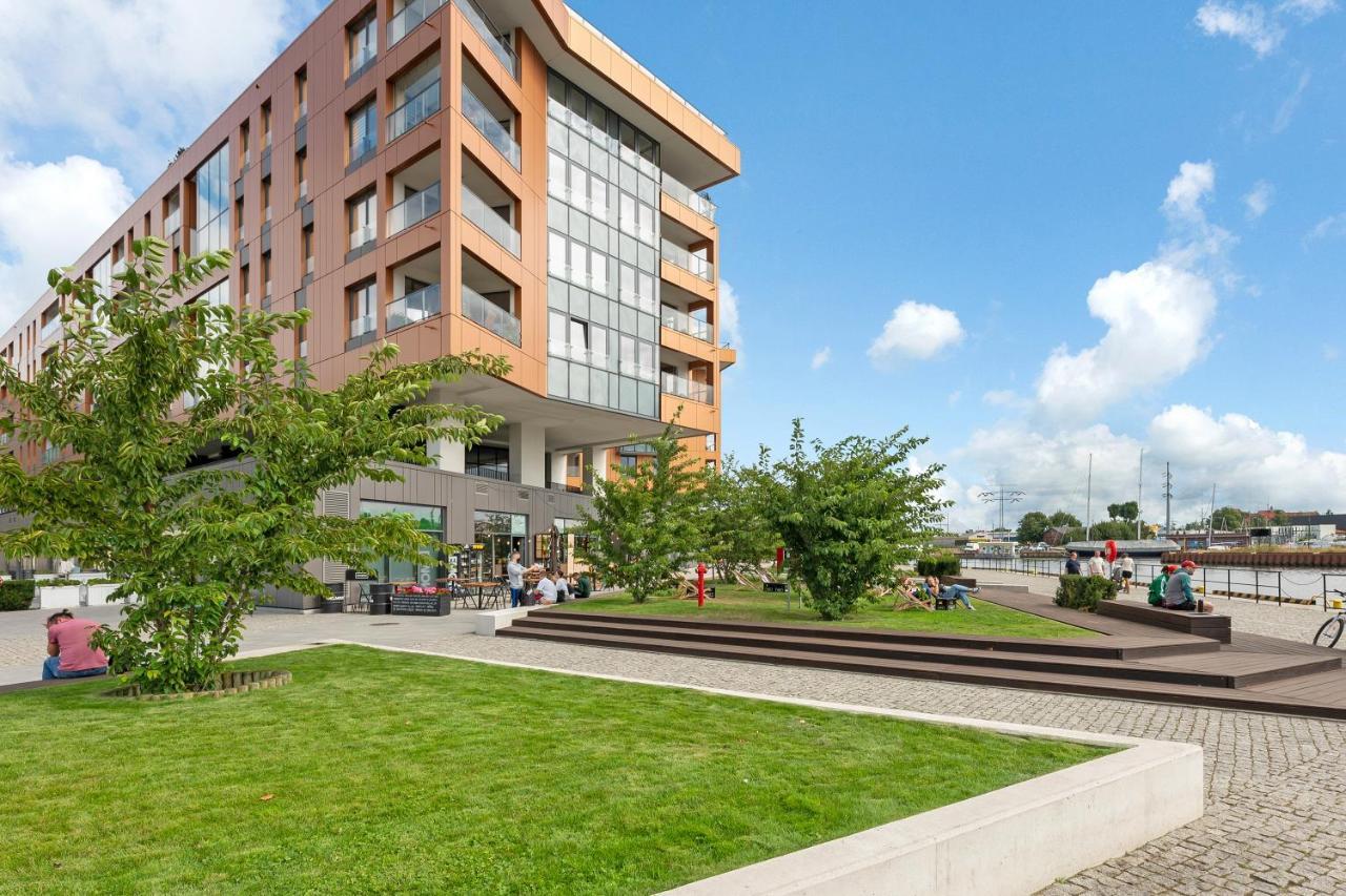 Premium Family & Business Old Town Riverside Apartment With Parking Gdańsk Exteriör bild
