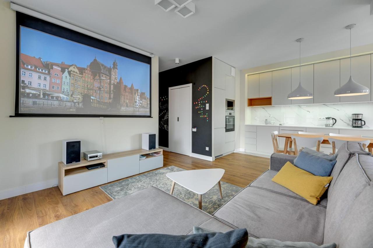 Premium Family & Business Old Town Riverside Apartment With Parking Gdańsk Exteriör bild